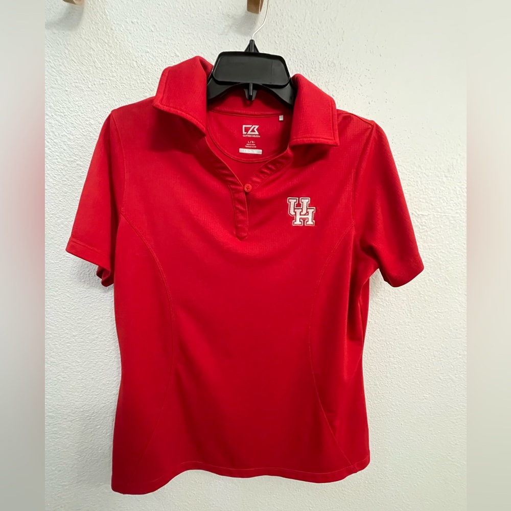 Cutter & Buck Vibrant Red Polo Shirt - University of Houston